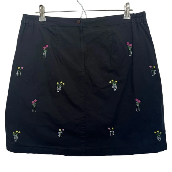 Moka Sport Embroidered Skort Black Size 18 - Picture 2 of 6